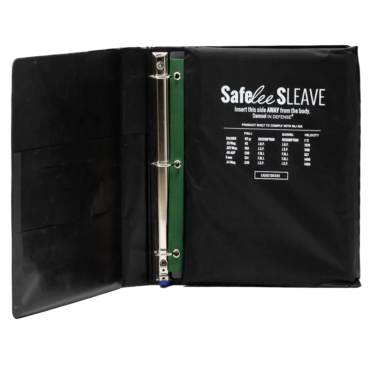 SafeLee Sleave 3 Ring Binder - Bulletproof Panel - Image 3